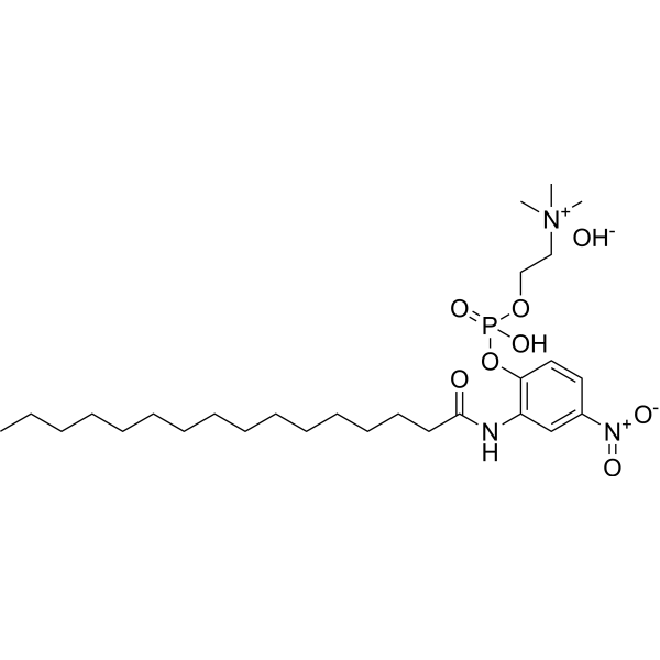 2-(N-Hexadecanoylamino)-4-nitrophenylphosphocholine hydroxide 60438-73-5